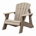 Adirondack Gartenstuhl 82 x 76 x 95 cm Kunststoff Beige mit Armlehnen