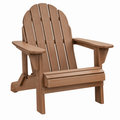 Adirondack-Gartenstuhl 83 x 79 x 97 cm Holz Braun mit Armlehnen
